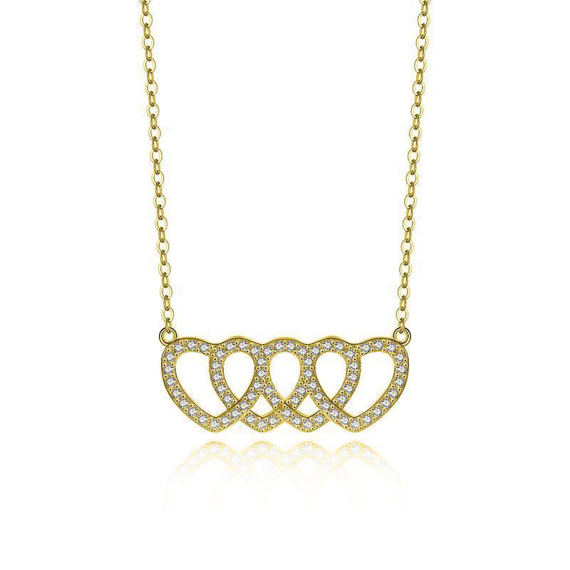 Vierfach-Herz Halskette