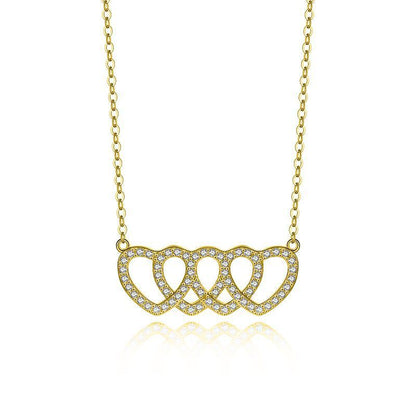 Vierfach-Herz Halskette