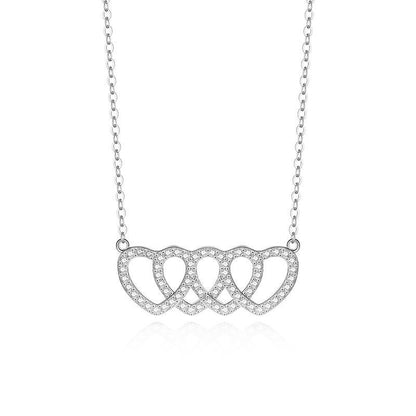 Vierfach-Herz Halskette