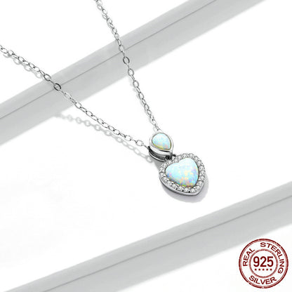 Herz mit Opal & Zirkonia