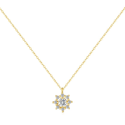 Schneeflocke mit Moissanit