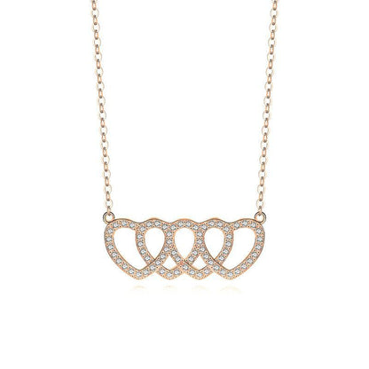 Vierfach-Herz Halskette