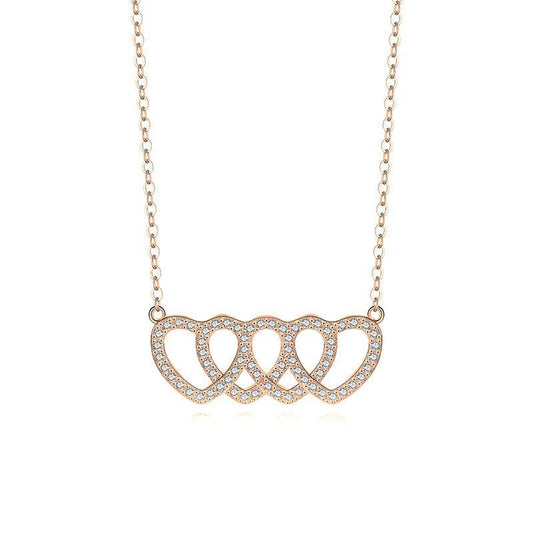 Vierfach-Herz Halskette